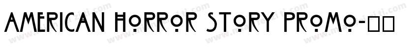 American Horror Story Promo字体转换